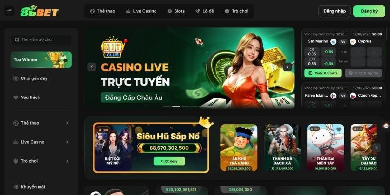 Thông tin tổng quan về nhà cái 86Bet