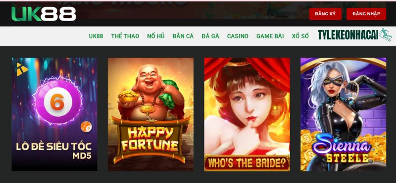 Hệ thống trò chơi đa dạng tại UK88