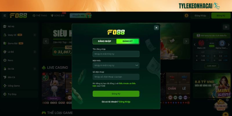 Hướng dẫn chi tiết cách tạo tài khoản thành viên tại FO88 Hướng dẫn chi tiết cách tạo tài khoản thành viên tại FO88