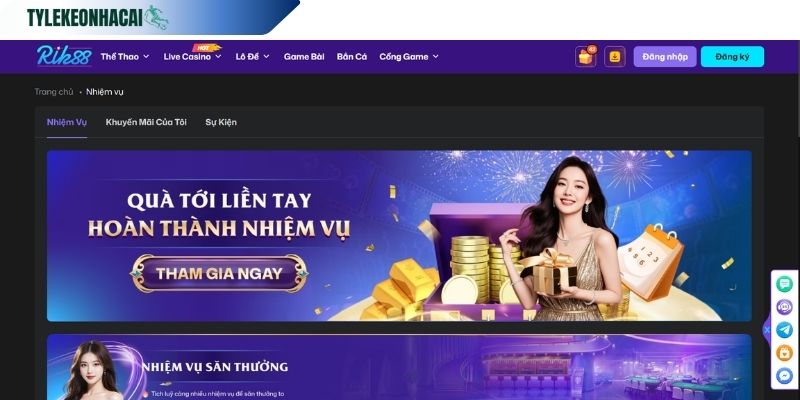 Nhận quà siêu khủng khi hoàn thành nhiệm vụ hàng ngày