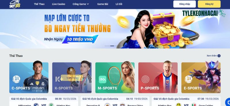 SKY88 là một trong những sân chơi cá cược trực tuyến nổi bật ở khu vực Đông Nam Á