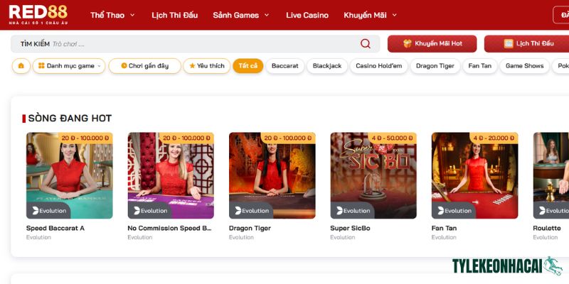 RED88 thiết kế giao diện rất đơn giản và dễ tiếp cận