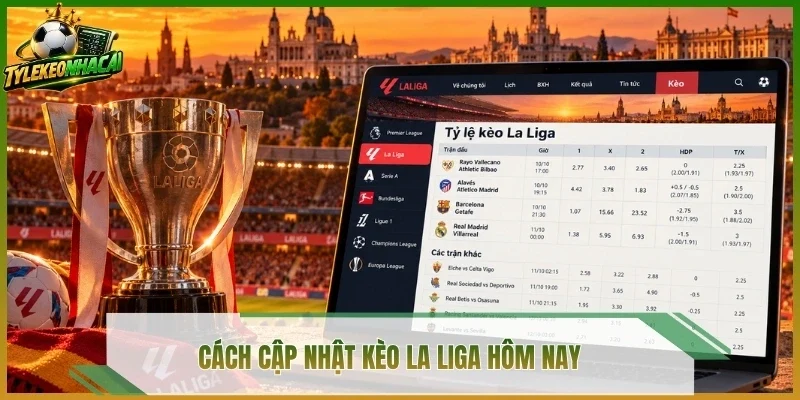 Cách cập nhật kèo La Liga hôm nay
