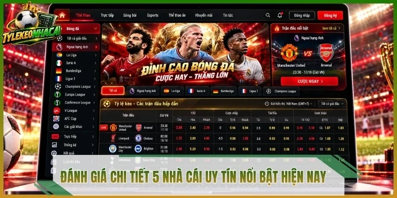 Đánh giá chi tiết 5 nhà cái uy tín nổi bật hiện nay