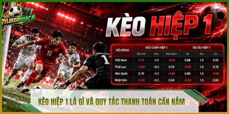 Kèo hiệp 1 là gì và quy tắc thanh toán cần nắm