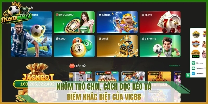 Nhóm trò chơi, cách đọc kèo và điểm khác biệt của Vic88
