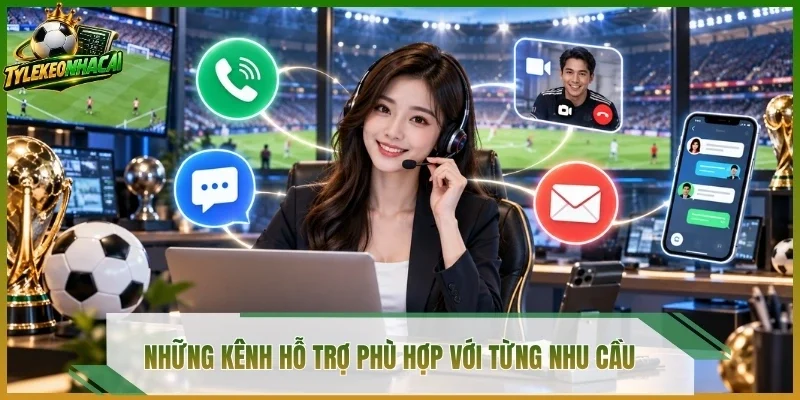 Những kênh hỗ trợ phù hợp với từng nhu cầu