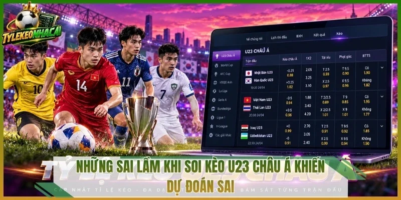 Những sai lầm khi soi kèo U23 châu Á khiến dự đoán sai
